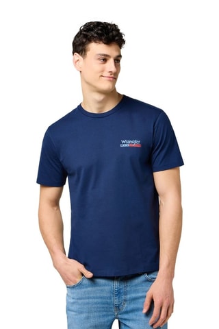 T-shirt Americana - Rood en blauw