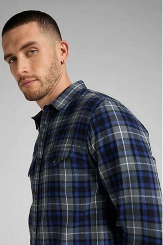 Overhemd Western - Wit, zwart en blauw