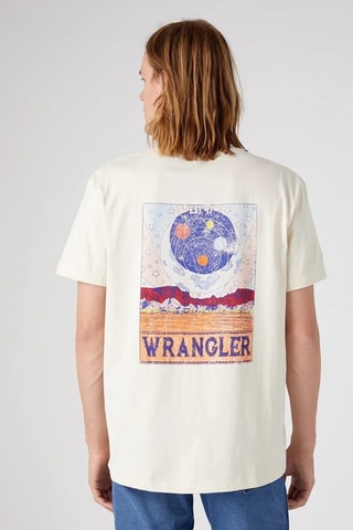 T-shirt - Wit, oranje en paars