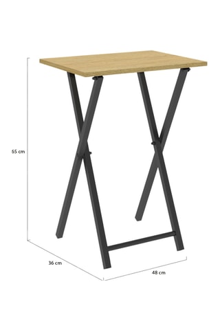 2 tavolini pieghevoli Memphis - 48 x 36 x 65 cm