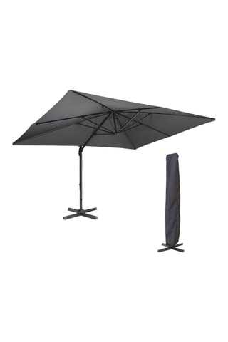 Ombrellone 360° spostato con custodia - 12 m²