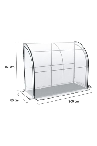 Serra invernale da parete - 200 x 80 x 160 cm