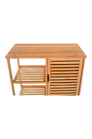 Mobile bagno 1 anta Maya - Struttura in bambù - 66 x 33 x 87 cm