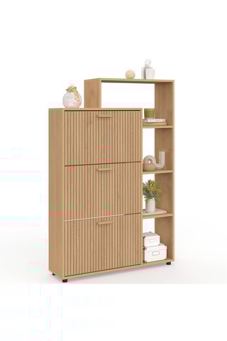 Scarpiera 3 sportelli Faustine - 133 x 86,5 x 24 cm