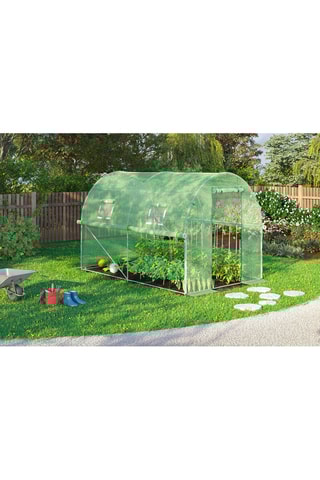 Serra tunnel da giardino con telo rinforzato 130 g/m² - 6 m² - gamma per ogni stagione