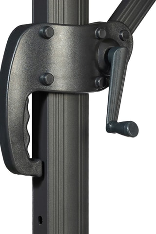 Ombrello rotondo 360° spostato con custodia e piede - 3 m