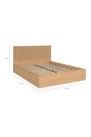 Letto contenitore con rete Faustine - Area materasso 140 x 190 cm