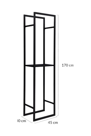 Portalegna con mensole - 170 cm