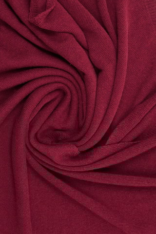 Bufanda de lana y cachemir unisex Leone - Burdeos