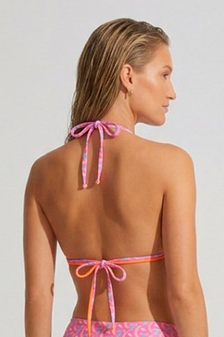 Sujetador de bikini Loana - Rosa y celeste