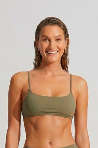 Sujetador de bikini Vahina - Caqui