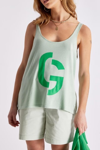 Camiseta de tirantes Debbie - Verde agua