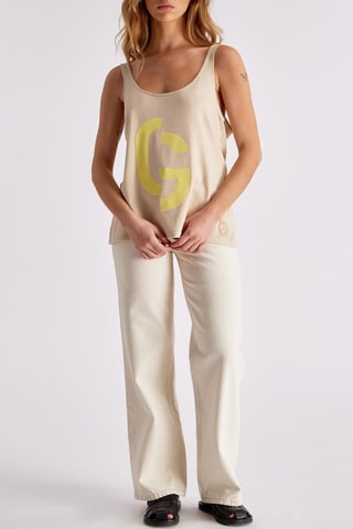 Camiseta de tirantes Debbie - Beige