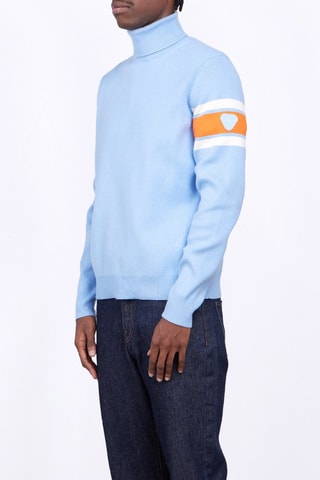 Jersey de lana Ellis - Celeste