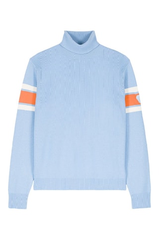 Jersey de lana Ellis - Celeste