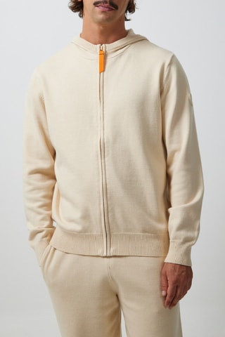 Cárdigan con capucha Philou - Crudo