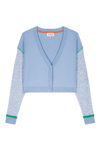 Cárdigan corto Alisson - Celeste