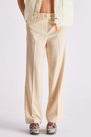 Pantalón de tiro alto Fara - Beige