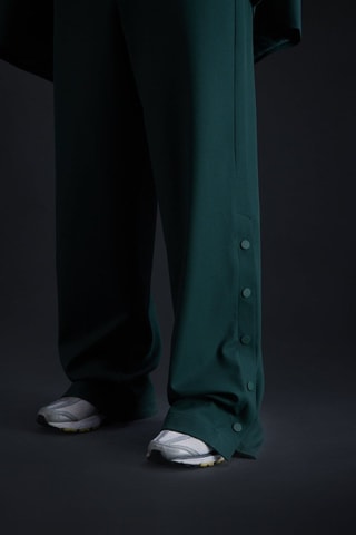Pantalón de tiro alto unisex Ariane - Verde oscuro