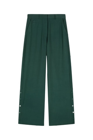 Pantalón de tiro alto unisex Ariane - Verde oscuro