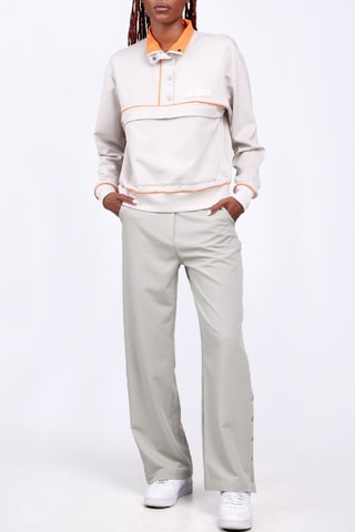 Pantalón de tiro alto unisex Ariane - Gris claro