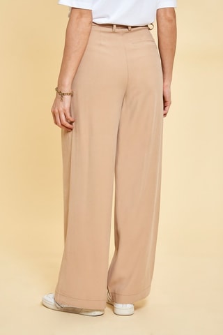 Pantalón de tiro alto Sylvie - Beige