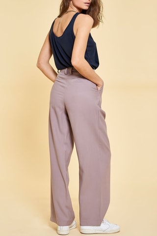 Pantalón de tiro alto Sylvie - Violeta