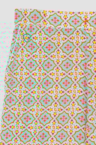 Pantalón Magda - Blanco y celeste