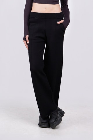 Pantalón de tiro alto Annie - Negro