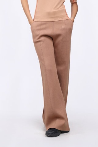 Pantalón de tiro alto Annie - Marrón claro