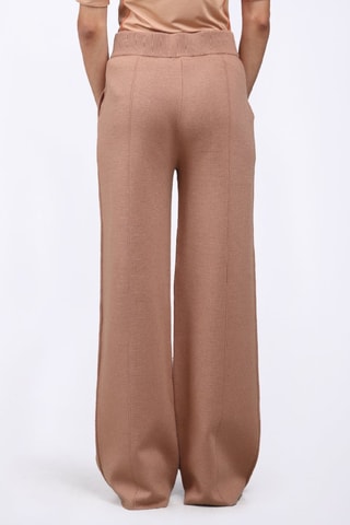 Pantalón de tiro alto Annie - Marrón claro