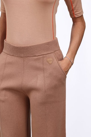 Pantalón de tiro alto Annie - Marrón claro