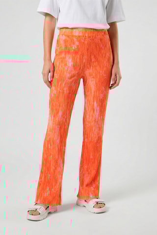 Pantalón de tiro alto tie-dye Alix - Naranja