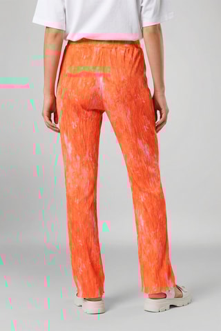 Pantalón de tiro alto tie-dye Alix - Naranja