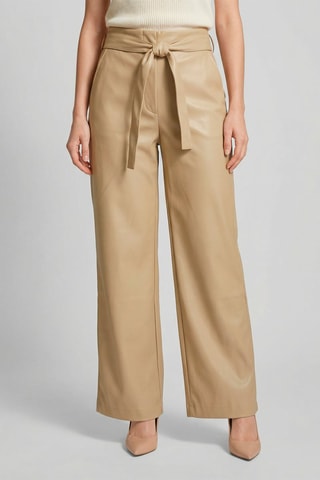 Pantalón de tiro alto Melina - Beige
