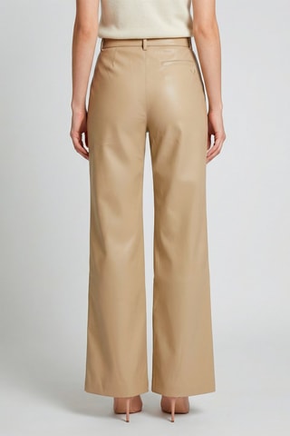 Pantalón de tiro alto Melina - Beige