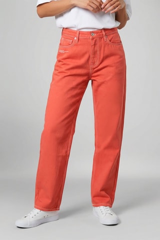 Pantalón de tiro alto Sandra - Marrón