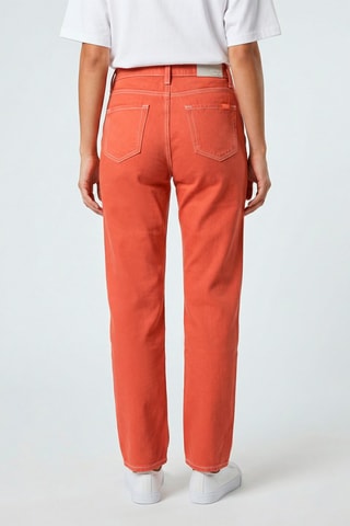 Pantalón de tiro alto Sandra - Marrón