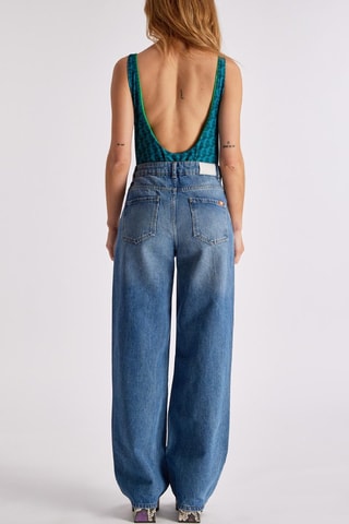 Jean taille haute Leana - Bleu