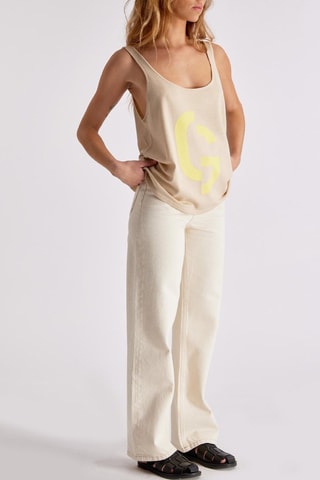 Vaquero de tiro alto Leana - Crudo