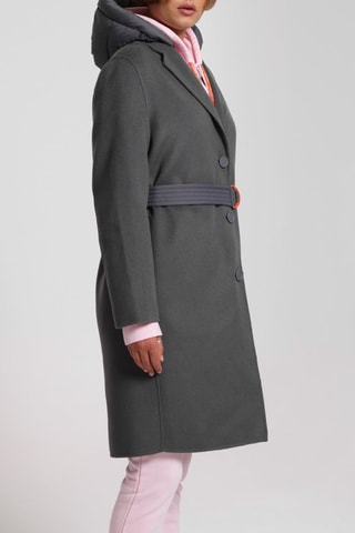 Abrigo de lana Aurelia - Antracita