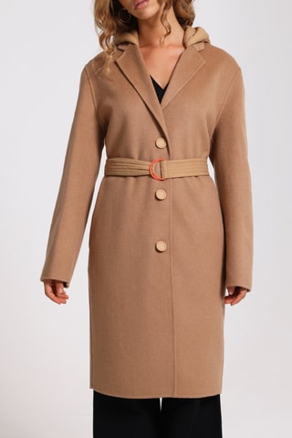 Abrigo de lana Aurelia - Beige