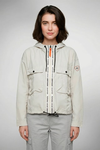 Chaqueta con capucha Evy - Blanco