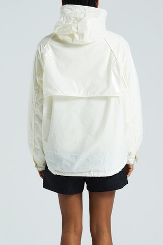 Cortavientos con capucha Olivia - Blanco