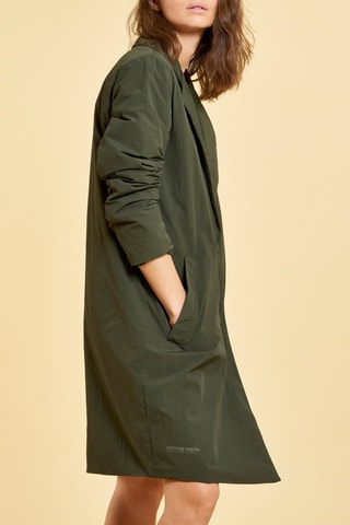 Chaqueta larga Esterina - Verde oscuro