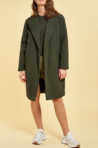 Chaqueta larga Esterina - Verde oscuro