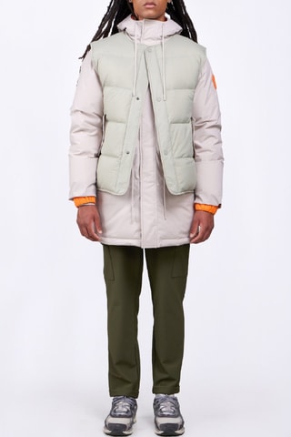 Chaqueta con capucha y chaleco Marcus - Gris y rosa