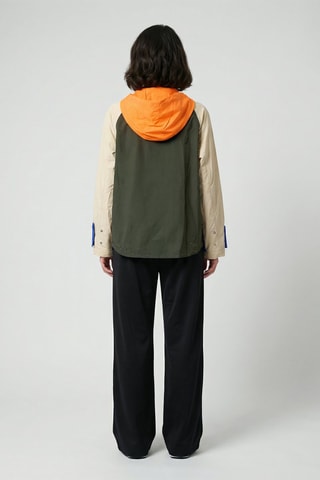 Chaqueta con capucha Leonie - Camel y naranja