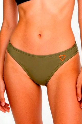 Bas de maillot Kamila - Kaki et orange