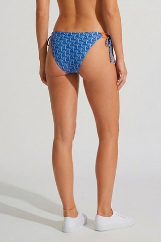 Braga de bikini Malika - Azul marino y naranja